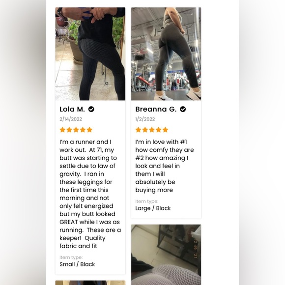 High Waist Scrunch Ruched Pattern Booty Lifting Leggings ⭐️ - Picture 7 of 7